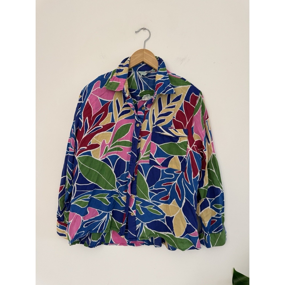 True Destinations‎ 2 Piece Resortwear Short Set Womens Sz L Tropical